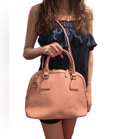 Gucci pink dome two way bag